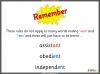 Words Ending in -ant, -ance, -ancy and -ent, -ence, -ency - Years 5 and 6 Teaching Resources (slide 7/53)